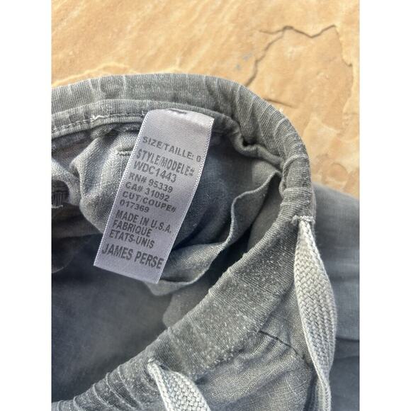 James Perse Womens Poplin Pull On Pants size 0, XS Stretch Waist Drawstring - Picture 3 of 4